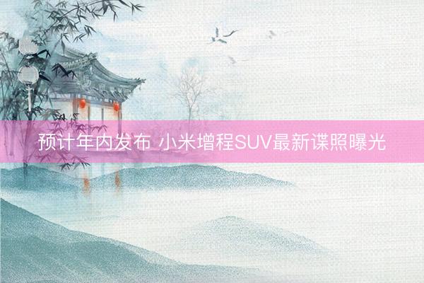 预计年内发布 小米增程SUV最新谍照曝光