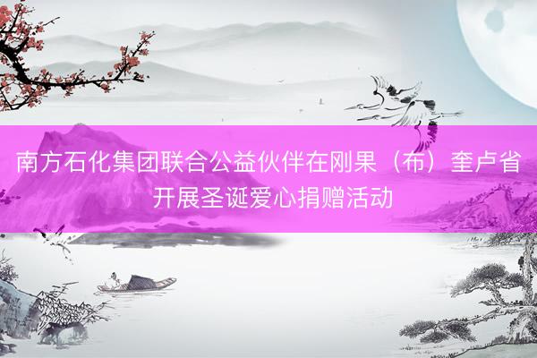 南方石化集团联合公益伙伴在刚果（布）奎卢省 开展圣诞爱心捐赠活动