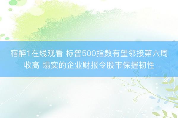 宿醉1在线观看 标普500指数有望邻接第六周收高 塌实的企业财报令股市保握韧性